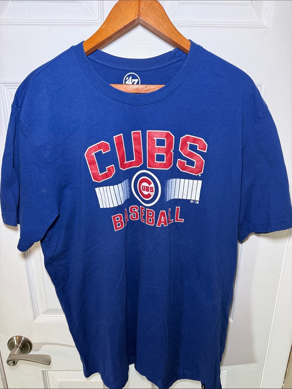 47 Brand Chicago Cubs Baseball Tee XXL Blue - Picture 8 of 8
